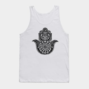 Skull King Hamsa Hand Tank Top